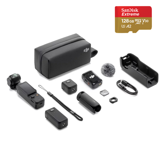 DJI Osmo Pocket 3 Creator Combo + 128Gb sd kaart